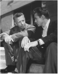 Nicholas Ray (left) with James Dean