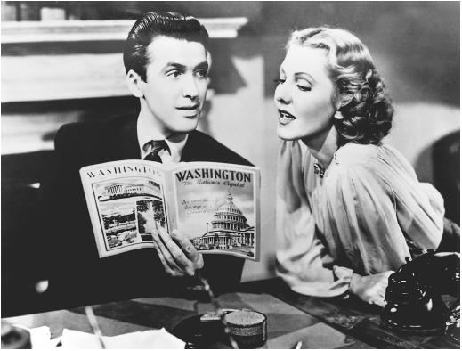 Jean Arthur and James Stewart in Mr. Smith Goes to Washington