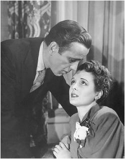Mary Astor and Humphrey Bogart in The Maltese Falcon