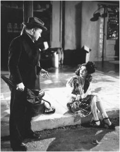Joan Bennett with Edward G. Robinson in Scarlet Street