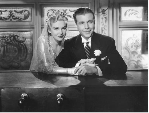 Madeleine Carroll with Dick Powell in On the Avenue