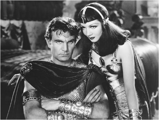 Claudette Colbert with Henry Wilcox in Cleopatra