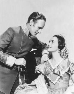 Olivia de Havilland with Leslie Howard in Gone with the Wind
