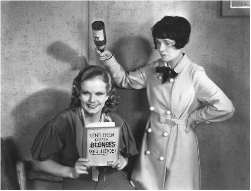 Jean Harlow (left) with Anita Loos