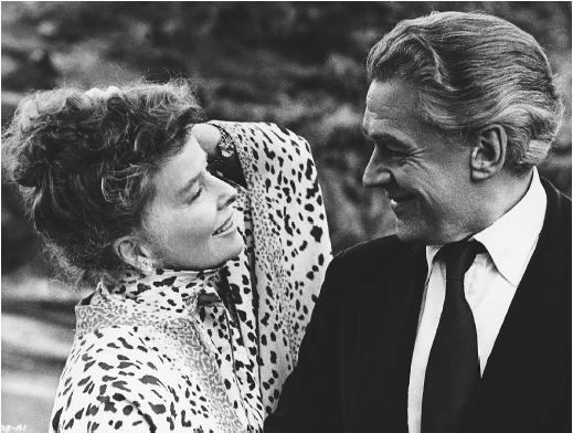Katharine Hepburn with Paul Scofield in A Delicate Balance